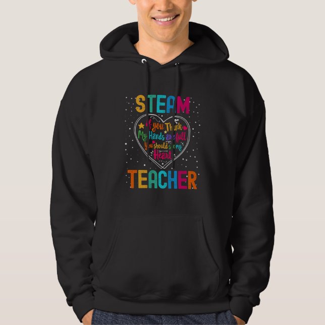 Sudadera STEAM Teacher Appreciation Week Back to School Hea (Anverso)