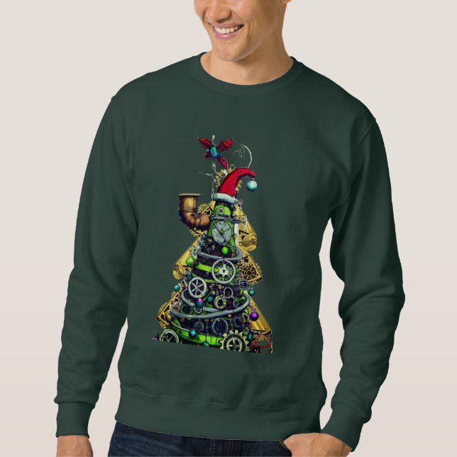 Sudadera Steampunk Christmas Tree (Anverso)