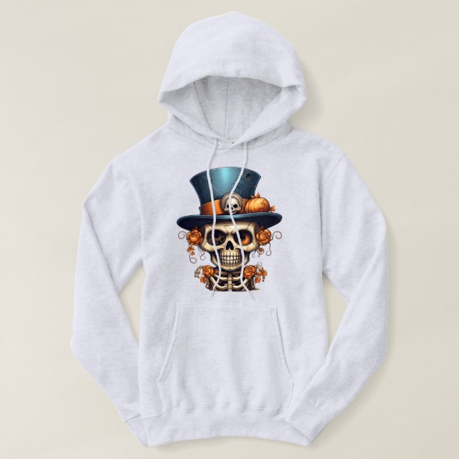 Sudadera Steampunk Skeleton Hoodie (Diseño del anverso)