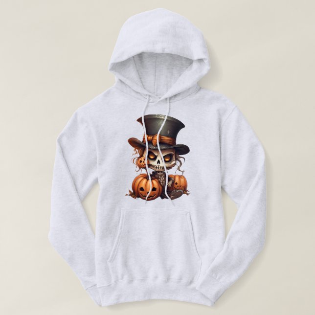 Sudadera Steampunk Skeleton Hoodie (Diseño del anverso)