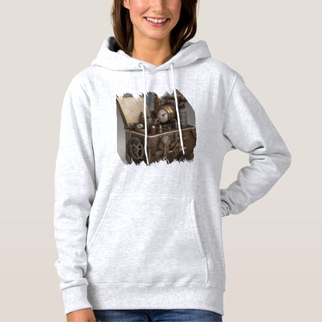 Sudadera Steampunk Time Machine - Vintage Treasure Chest (Anverso)
