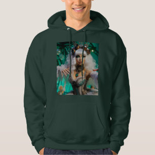 Sudadera Steampunk Victorian Futurista Bailarina Verde