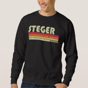 Sudadera Steger Il Illinois Funny City Home Roots Retro 70