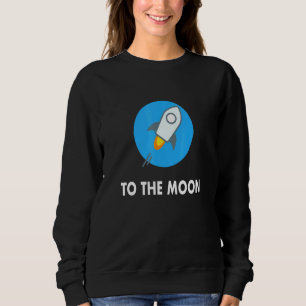 Sudadera Stellar To The Moon Blue Crypto Trading Inv