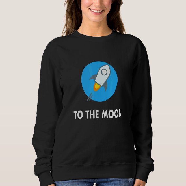 Sudadera Stellar To The Moon Blue Crypto Trading Inv (Anverso)