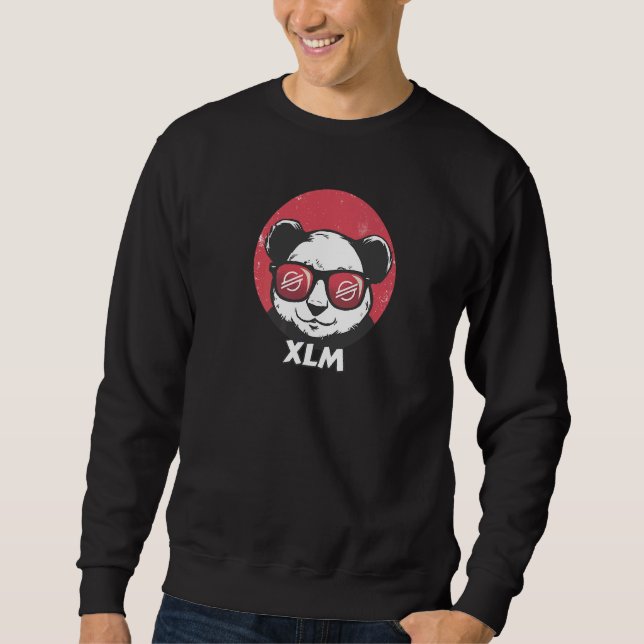 Sudadera Stellar Xlm Cute Crypto Panda Sun Glasses Retro (Anverso)