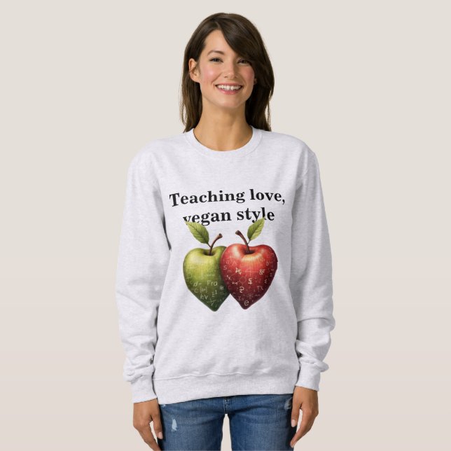 Sudadera STEM Apple Art | Educational Math Science Teacher  (Anverso completo)