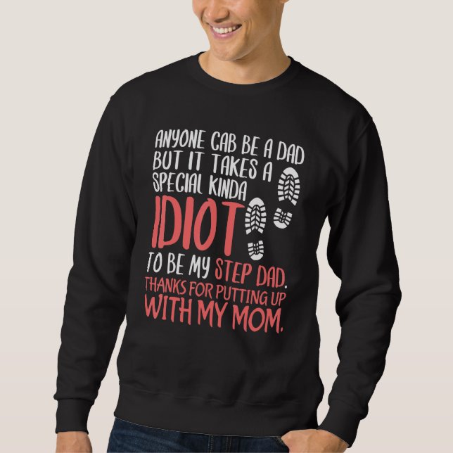 Sudadera Step Dad Fathers Day Tee De Daughter Son Kid Wif (Anverso)
