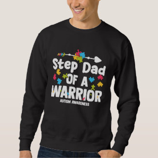 Sudadera Step Dad of a Warriors Autism Family Puzzle Awaren