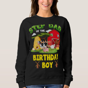 Sudadera Step Dad Of The Birthday Boy Farm Animals Barnyard