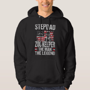 Sudadera Stepdad Zoo Keeper El Hombre La Leyenda Retro Usa 