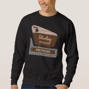 Sudadera Sterling State Park Michigan MI Signo de bienvenid