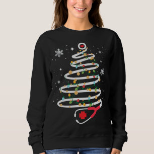 Sudadera Stethoscope Árbol de Navidad Cuidados de Salud RN