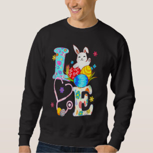 Sudadera Stethoscope Scrub Enfermera de la vida Conejito Fe