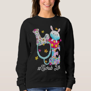 Sudadera Stethoscope Scrub Enfermera Vida Pascua Día lindo