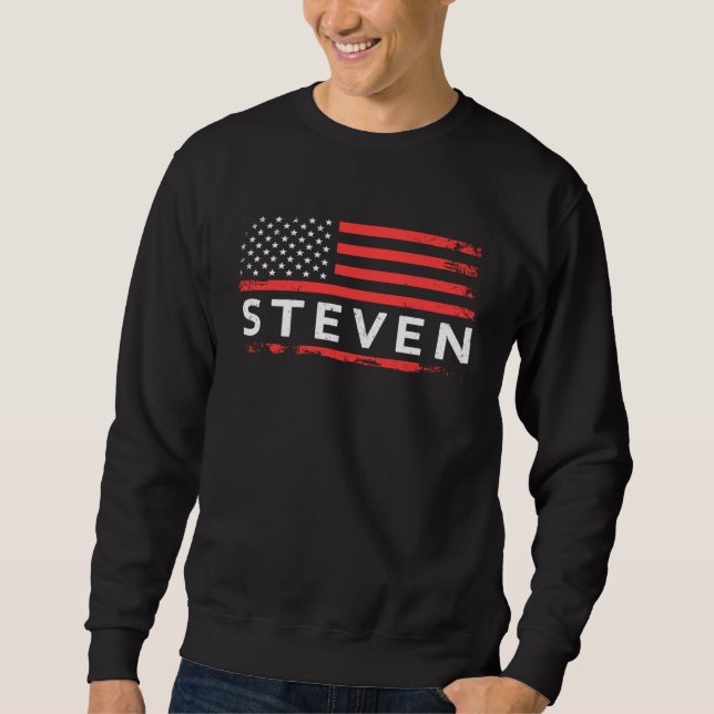 SUDADERA STEVEN AMERICAN FLAG  FOR STEVEN (Anverso)