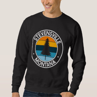 Sudadera Stevensville Montana MT USA City Pride Retro Sunse