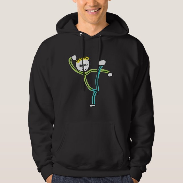 Sudadera Stickman Kung Fu (Anverso)