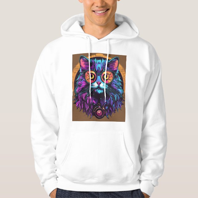 Sudadera Sticky Kitty–Vibrant Cursive Graffiti Logo T-Shirt (Anverso)