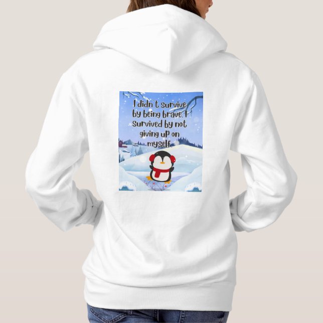 Sudadera Still Standing™ – Una cita suave de supervivencia (Reverso)
