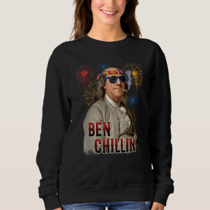 Sudadera Stoner Ben Franklin De Ben Chillin Fuego El 4 De J