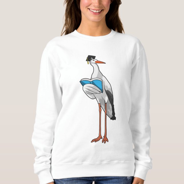 Sudadera Stork como profesor con libro (Anverso)