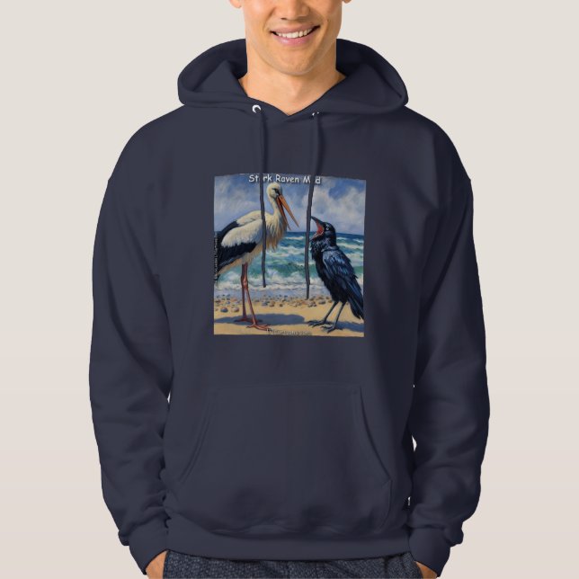 Sudadera Stork Raven Mad – Beach Bird Banter (Anverso)