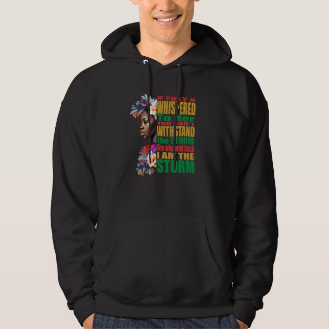 Sudadera Storm BLM Black African Pride Black History Month (Anverso)