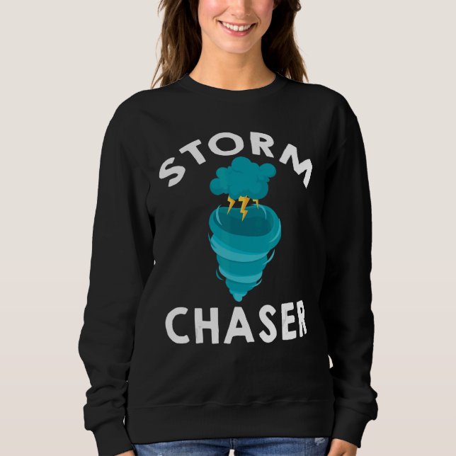 Sudadera Storm Chaser  Parent New Family Chasing Toddler Da (Anverso)