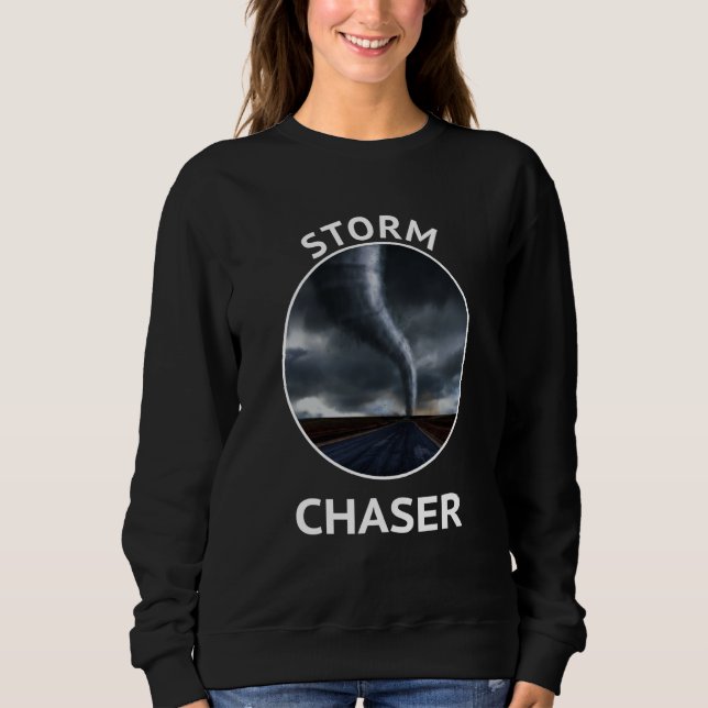 Sudadera StormChaser Weather Tornado Hurricane Apparel Men  (Anverso)