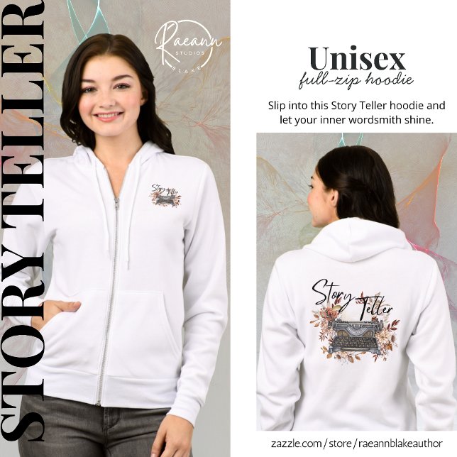 Sudadera Story Teller Unisex Full Zip Hoodie (Subido por el creador)