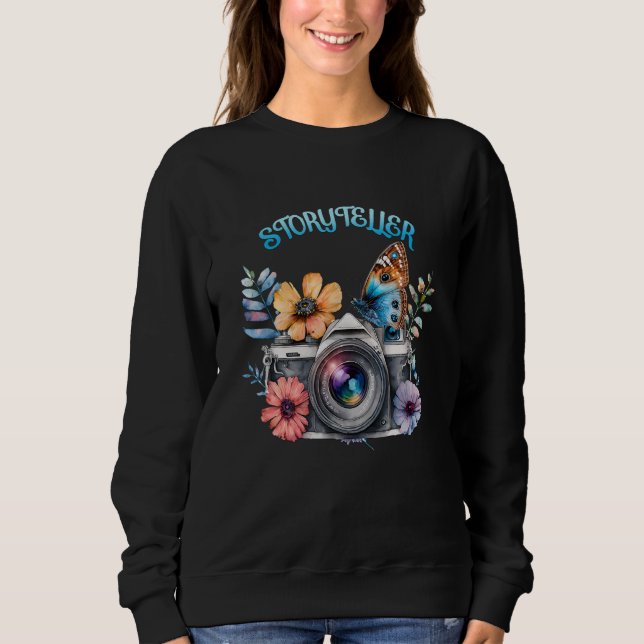 Sudadera Storyteller Camera Photography Butterfly Photograp (Anverso)