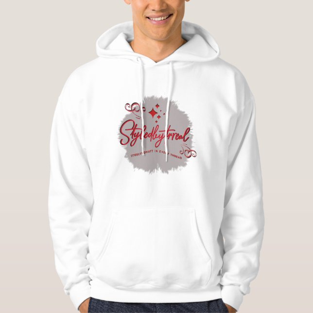 SUDADERA STR8LYKDHATT HOODIO ROJO Y NEGRO (Anverso)
