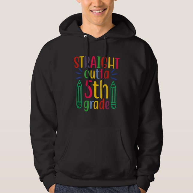 Sudadera Straight Outta 5th Grade (Anverso)