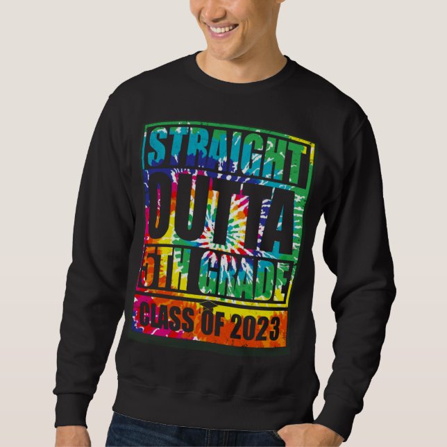 Sudadera Straight Outta 5th Grade Great Graduation   2 (Anverso)