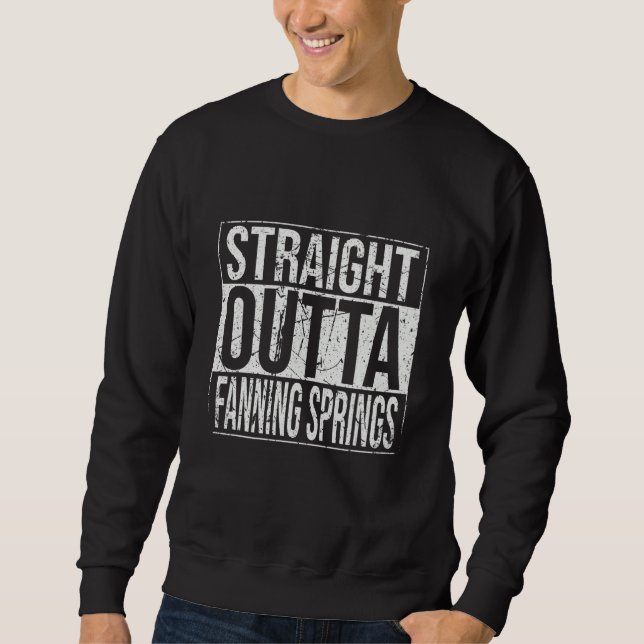 Sudadera Straight Outta Fanning Springs Vintage (Anverso)