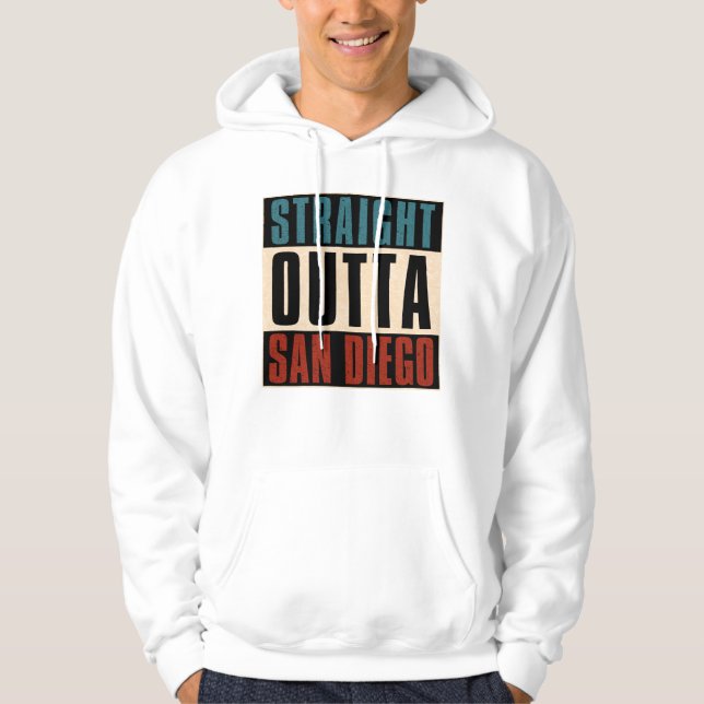 Sudadera Straight Outta San Diego California CA EE.UU. (Anverso)