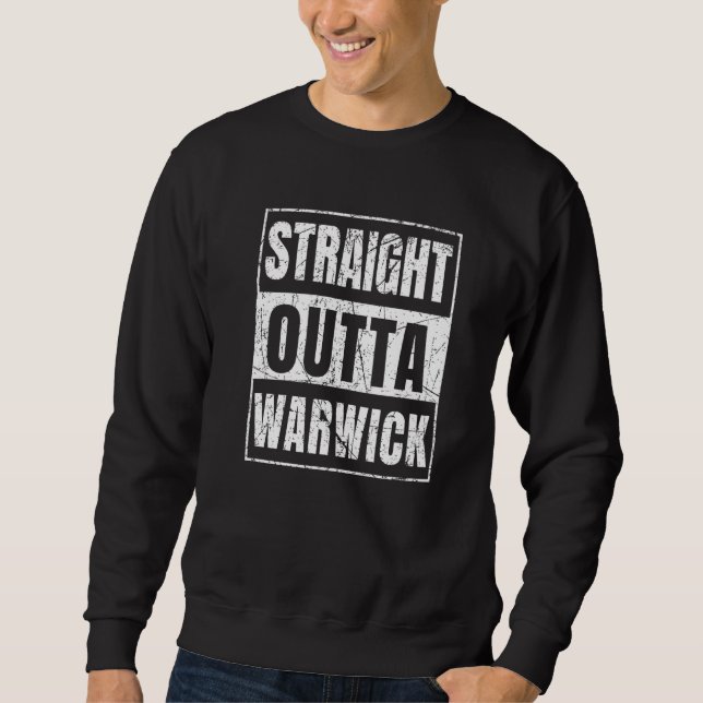 Sudadera Straight Outta Warwick New York State (Anverso)