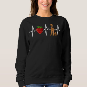 Sudadera Strawberry Airedale Terrier Heartbeat Dog