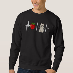Sudadera Strawberry West Highland White Terrier Heartbeat D