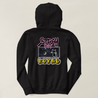 Sudadera STRAY BUT ROYAL — Black Cat Division (Back Print)