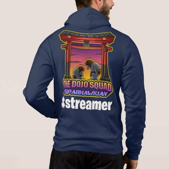 Sudadera #streamer Dojo Squad Sparhawk Games Unisex hoodie (Reverso)