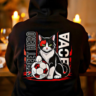 Sudadera Street Hero Soccer Cat – Regalo divertido para ama