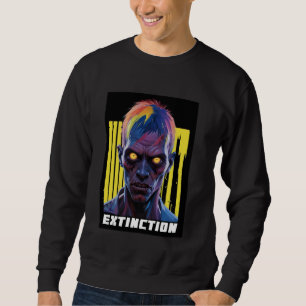 Sudadera Streetwear Urban Graphic Hip Hop Zombie Graffiti S