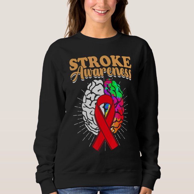 Sudadera Stroke Awareness Survivor Treatment  Strong Warrio (Anverso)