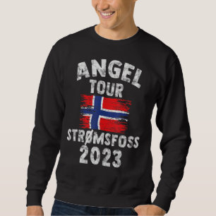 Sudadera Strömsfoss 2023 Ángel Tour a Noruega con bandera