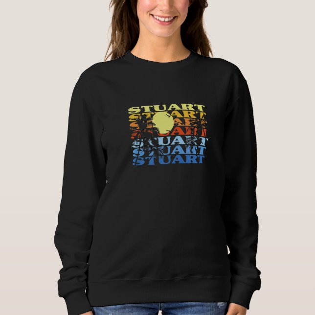Sudadera Stuart Florida Beach Fl Beach Bum Us Cities Holida (Anverso)
