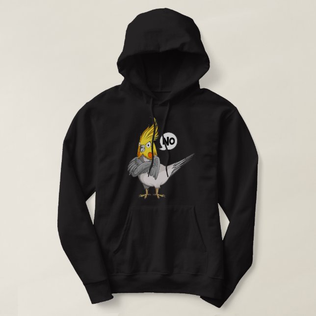 Sudadera Stubborn Cockatiel Bird Amantes de Niños Mujeres P (Diseño del anverso)