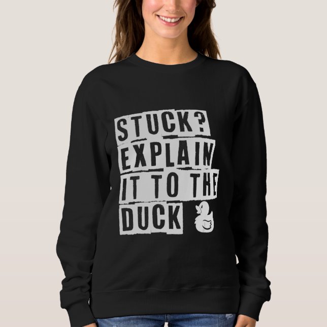 Sudadera Stuck Explícalo Al Pato (Anverso)