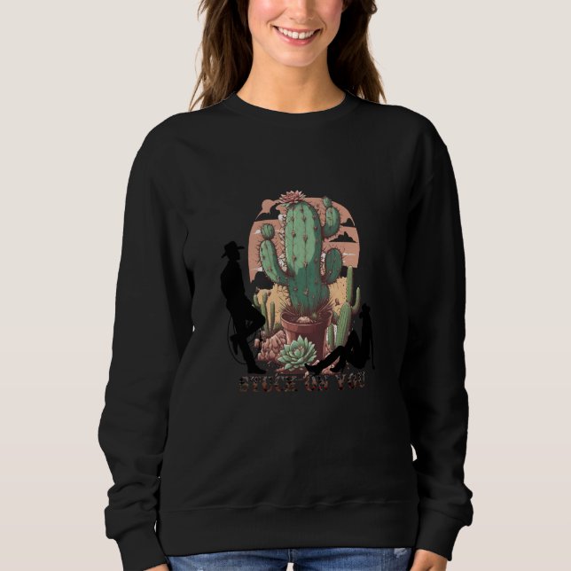 Sudadera Stuck on you western themed Valentine's Day (Anverso)